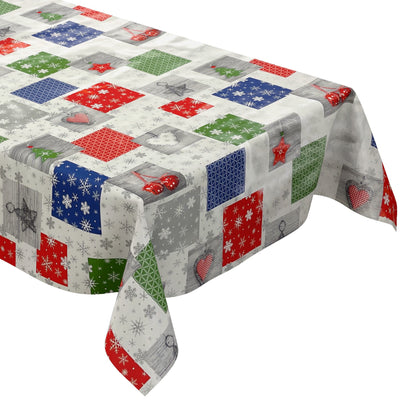 Oilcloth roll Christmas P1033-1 hearts balls snowflakes roll goods