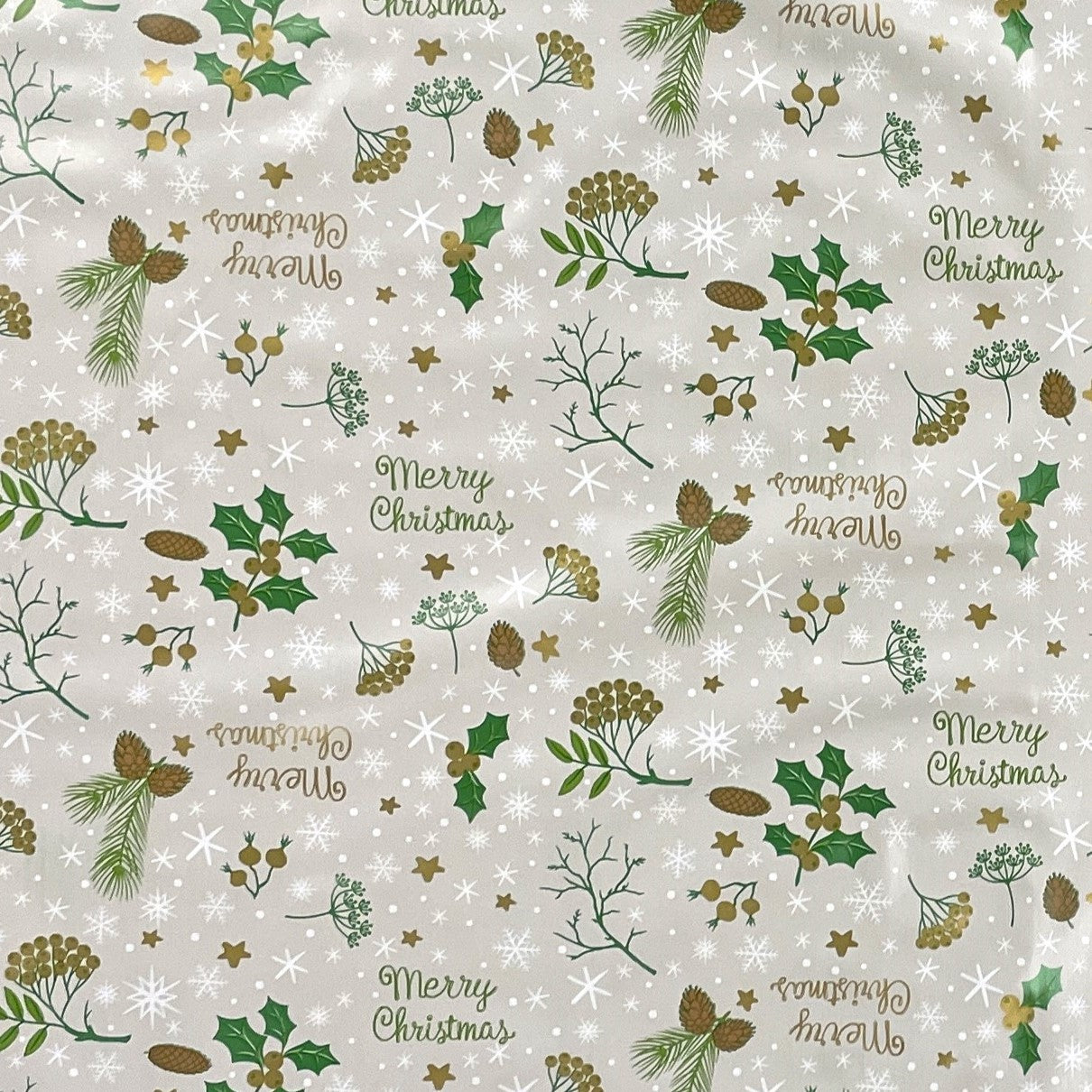 Wachstuch Rolle Weihnachten P1034-3 Merry Christmas Rollenware