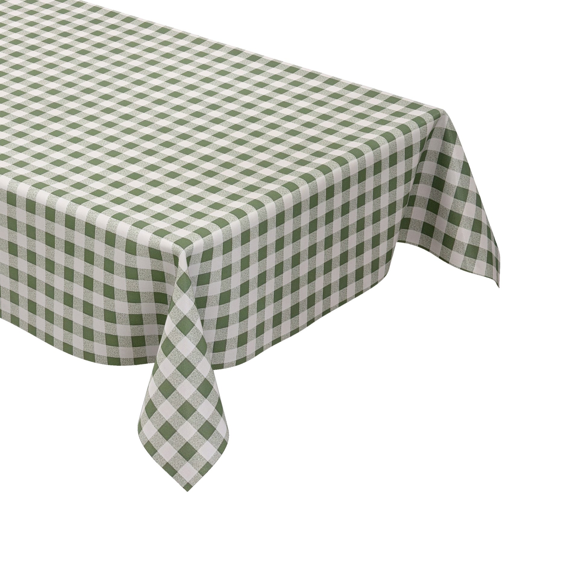 Wachstuch Tischdecke kariert grün