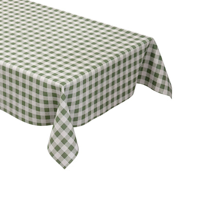 Wachstuch Tischdecke kariert grün