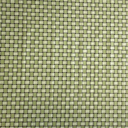 Wachstuch Tischdecke Rattan-Optik geprägt grün