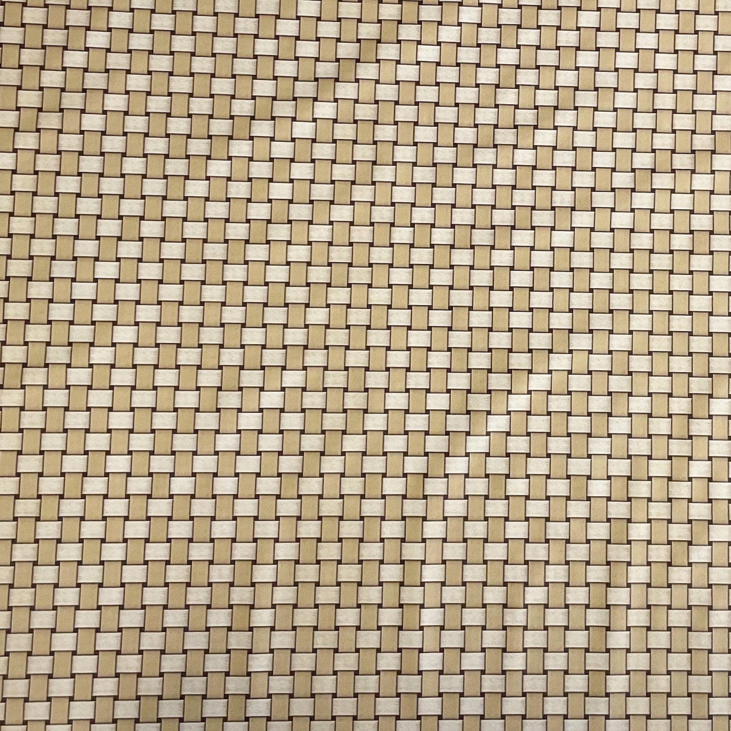 Wachstuch Tischdecke Rattan beige braun