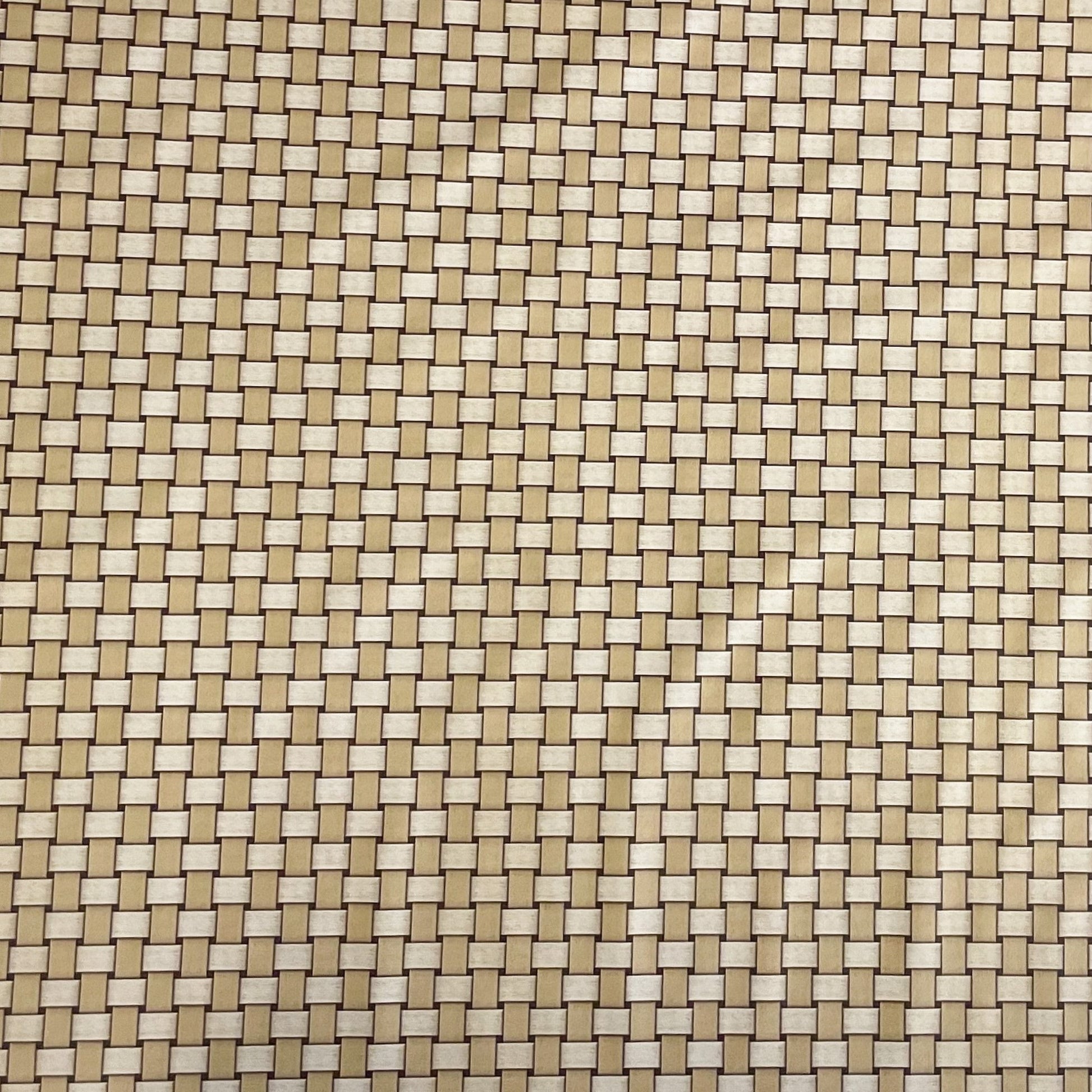 Wachstuch Tischdecke Rattan beige braun