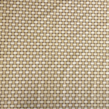 Wachstuch Tischdecke Rattan beige braun