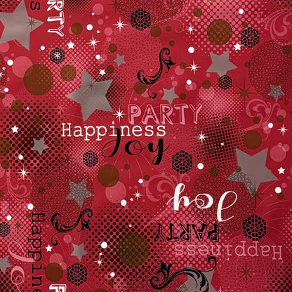 Nappe en toile cirée P1094-3 rouge Fête du Nouvel An Carnaval du Nouvel An carrée ronde ovale