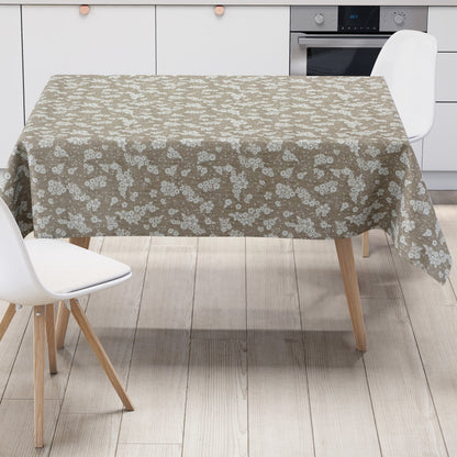 Wachstuch Tischdecke geprägt Blumen und Blüten