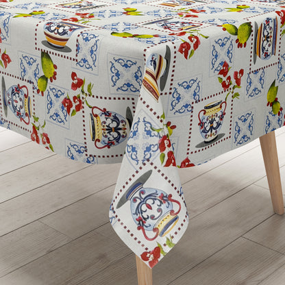 Wachstuch TIschdecke Mosaik Krug