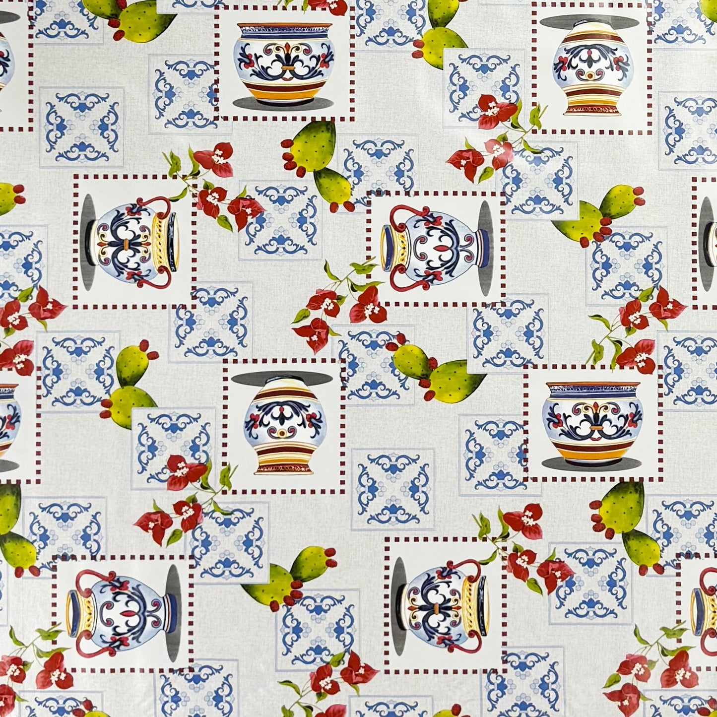 Wachstuch TIschdecke Mosaik Krug