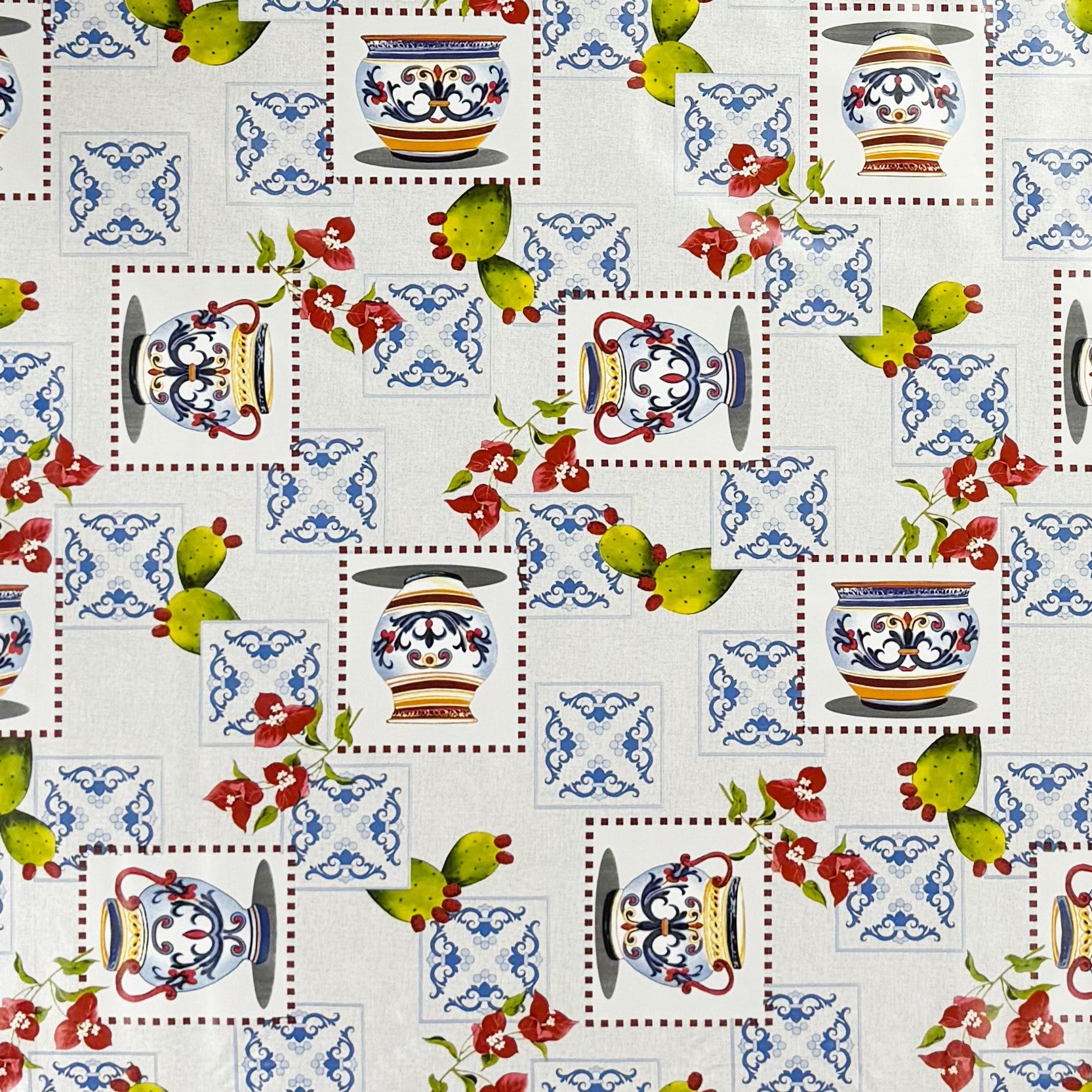 Wachstuch TIschdecke Mosaik Krug