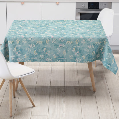 Wachstuch Tischdecke Herbstmotiv blau