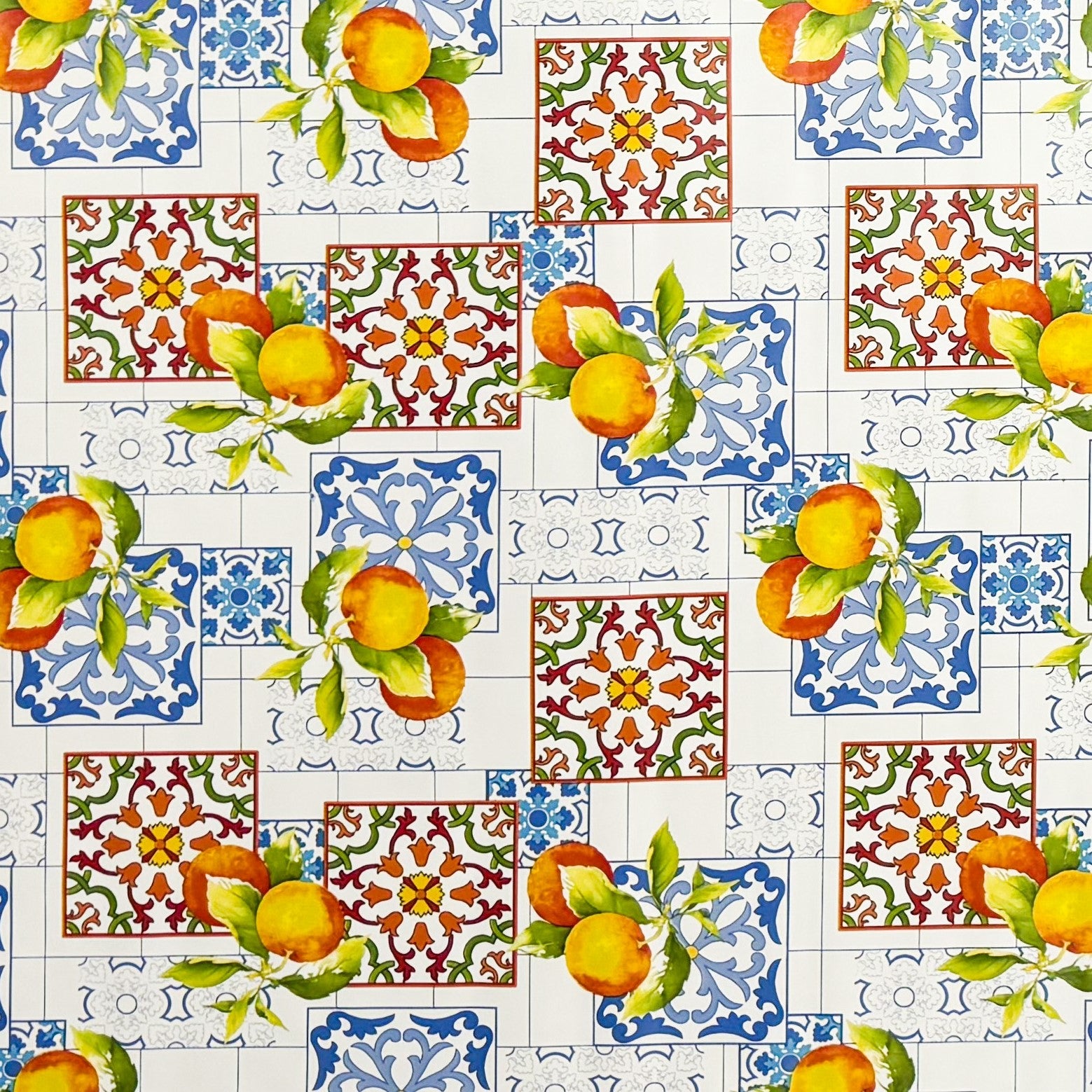 Wachstuch Tischdecke Mosaik Fliesen