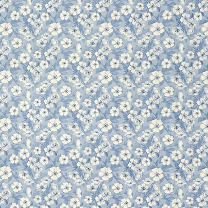 Wachstuch Tischdecke Kirschblüte hellblau