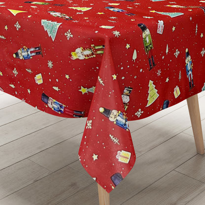 Oilcloth roll Christmas P1201-1 Nutcracker red roll goods