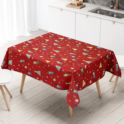Oilcloth roll Christmas P1201-1 Nutcracker red roll goods