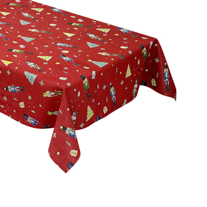 Oilcloth roll Christmas P1201-1 Nutcracker red roll goods
