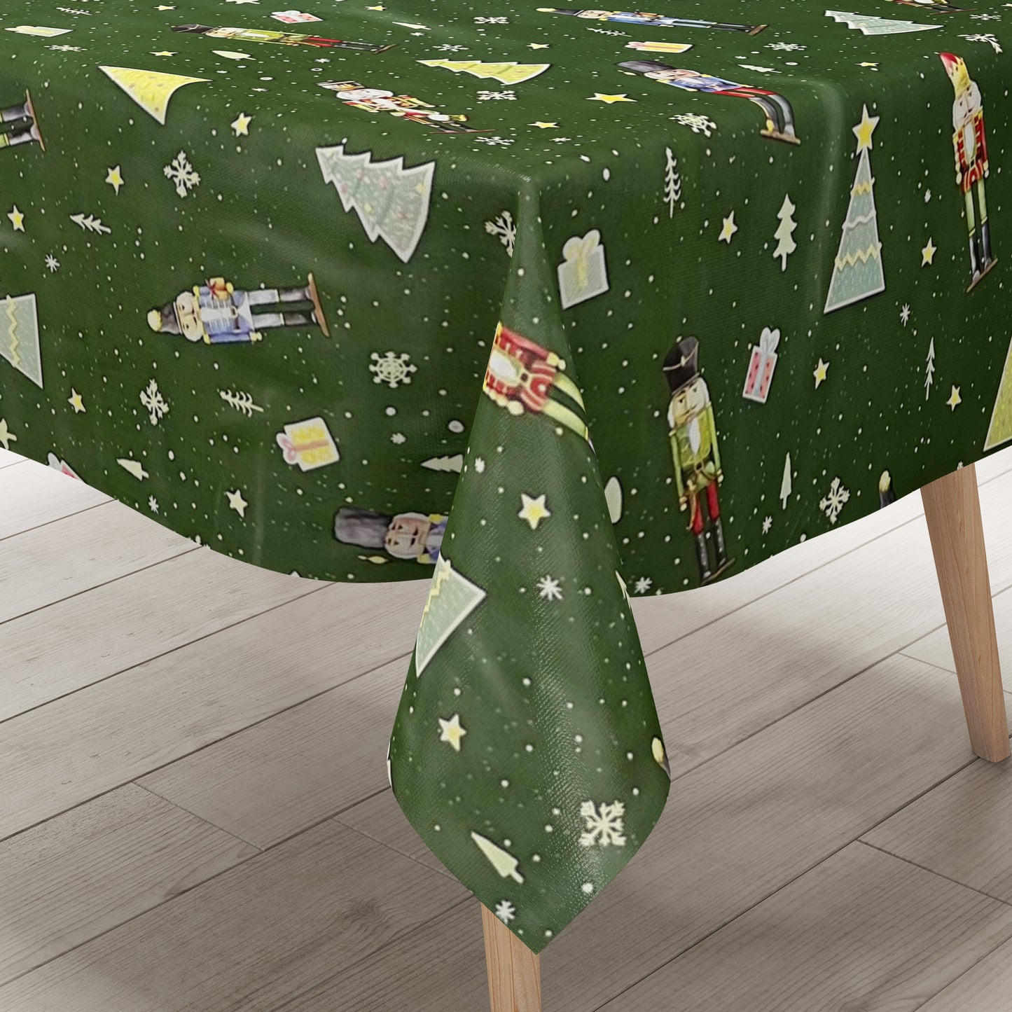 Oilcloth roll Christmas P1201-3 Nutcracker green roll goods