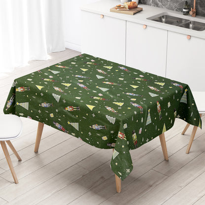 Oilcloth roll Christmas P1201-3 Nutcracker green roll goods