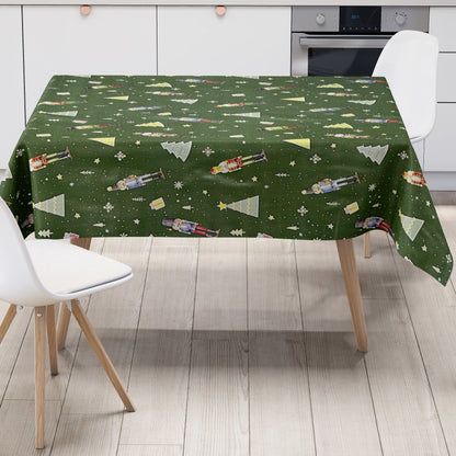 Oilcloth roll Christmas P1201-3 Nutcracker green roll goods