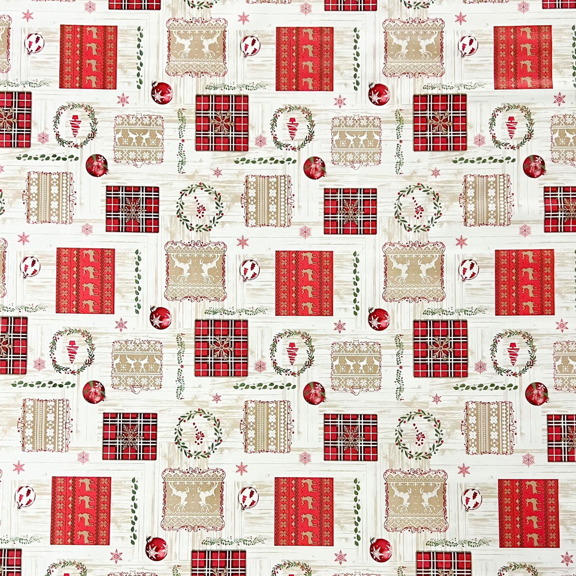 Wachstuch Tischdecke Weihnachten Rentier Advent