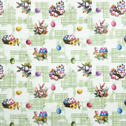 Wachstuch Tischdecke Ostern grün