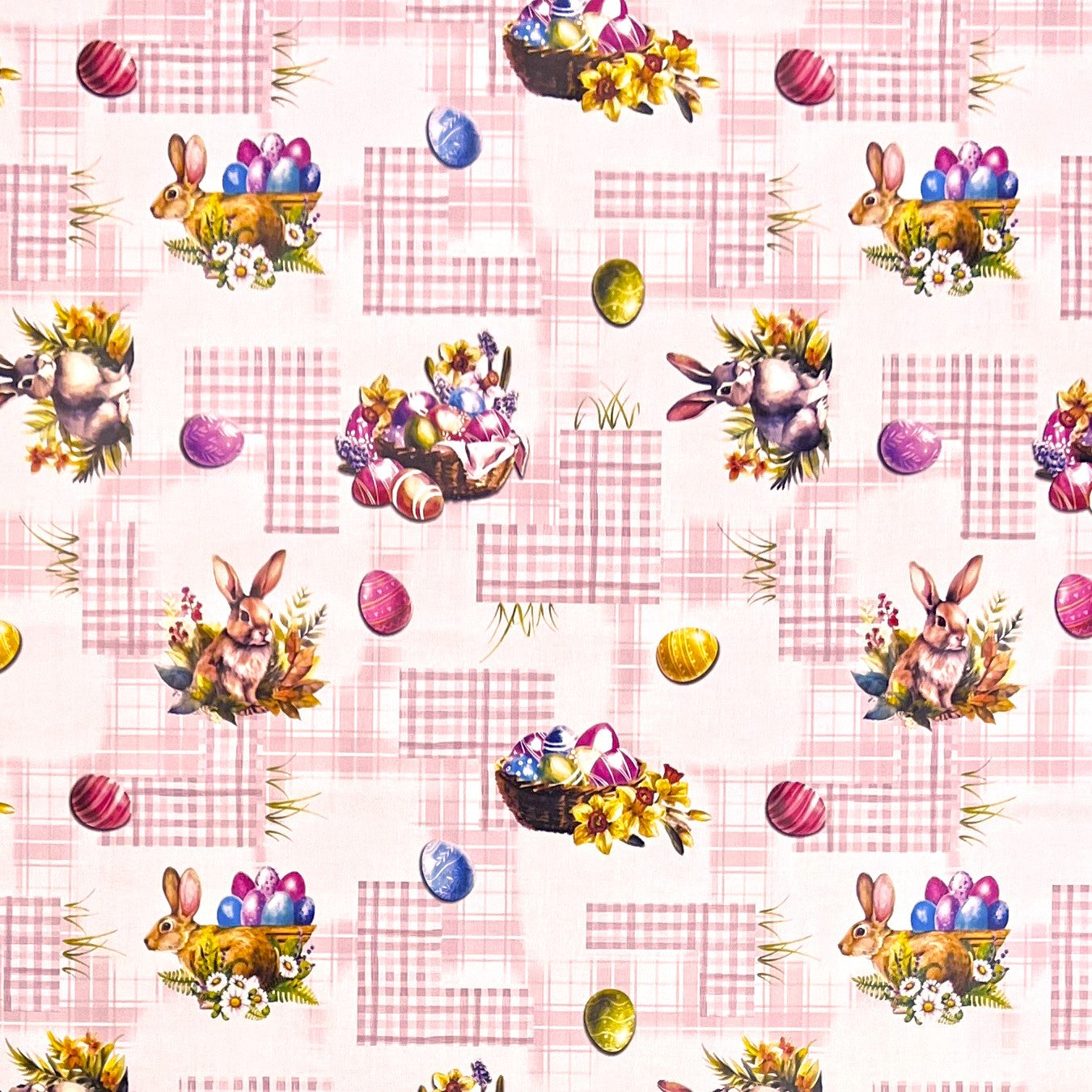 Wachstuch Tischdecke Ostern rosa