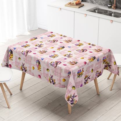 Wachstuch Tischdecke Ostern rosa