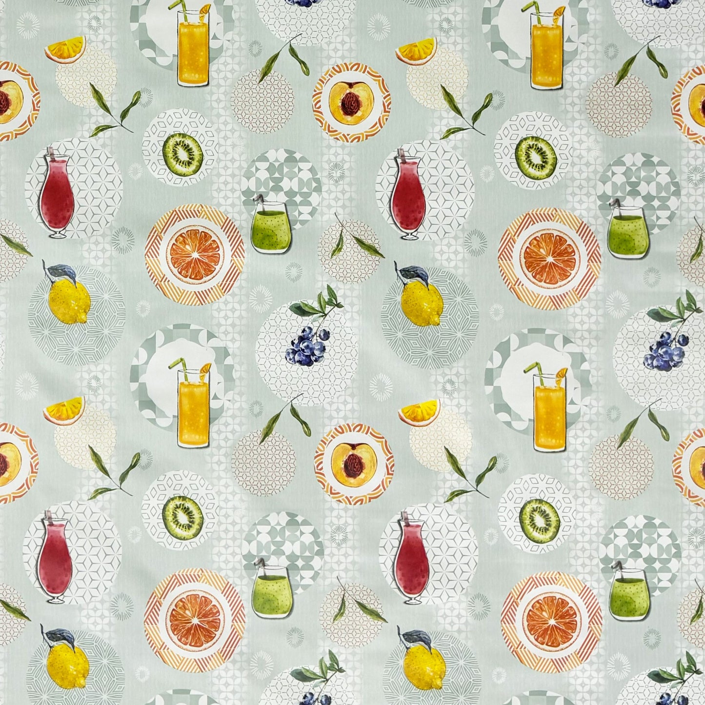 Wachstuch Tischdecke Früchte Cocktails