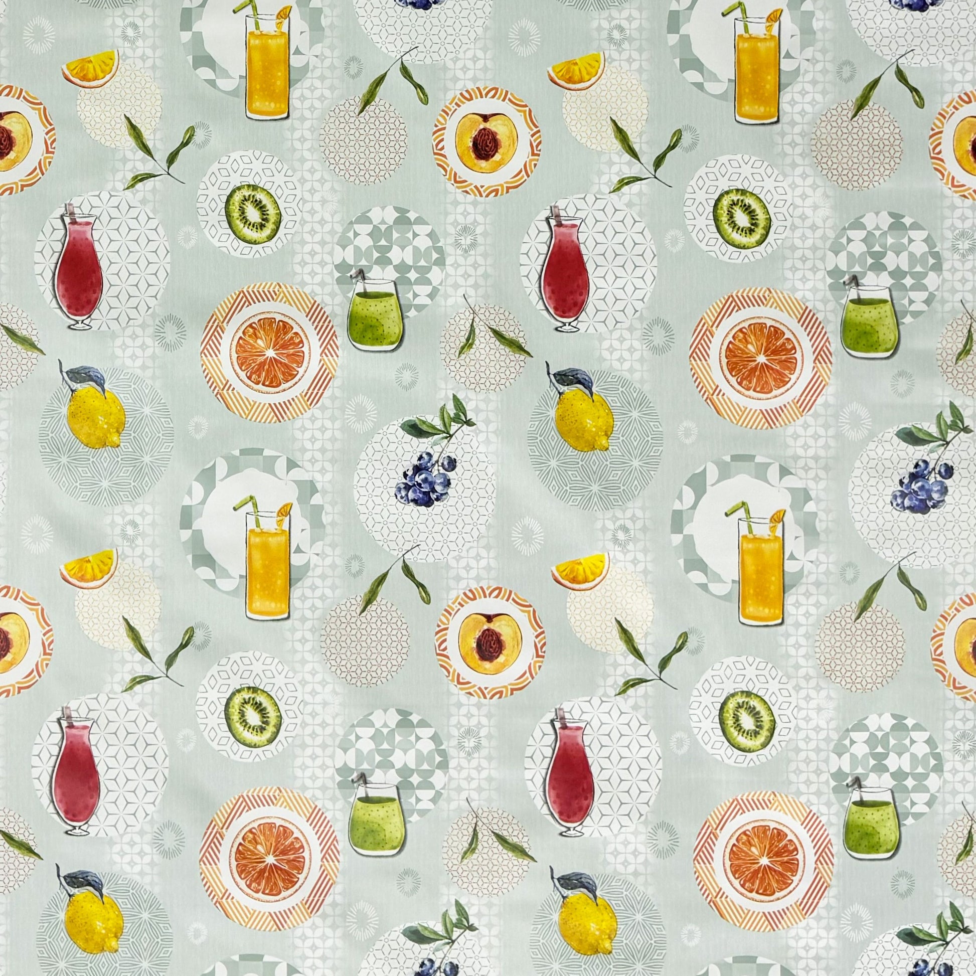 Wachstuch Tischdecke Früchte Cocktails