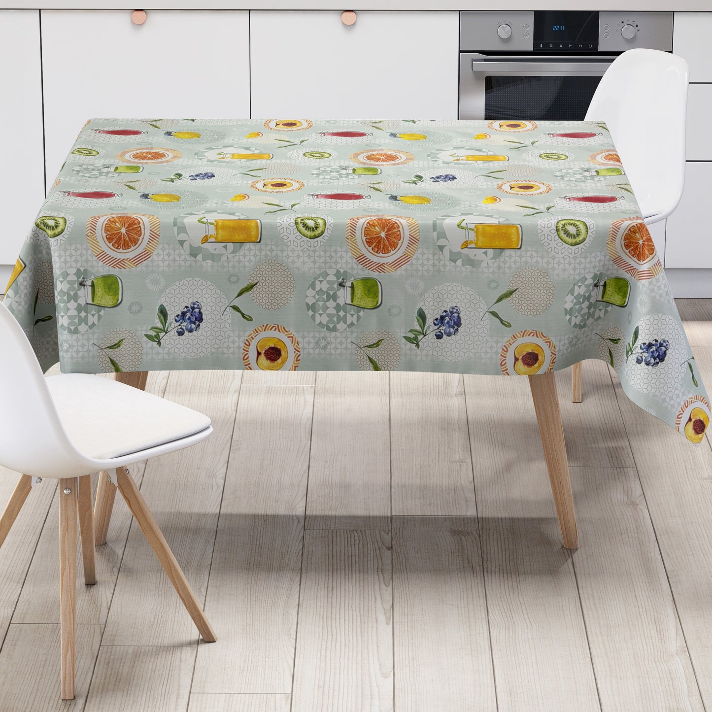 Wachstuch Tischdecke Früchte Cocktails