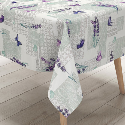 Wachstuch Tischdecke Lavendel