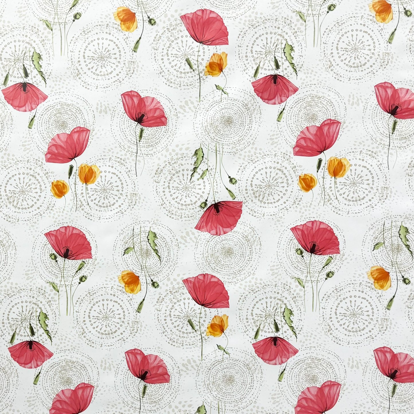 Wachstuch Tischdecke Mohnblumen