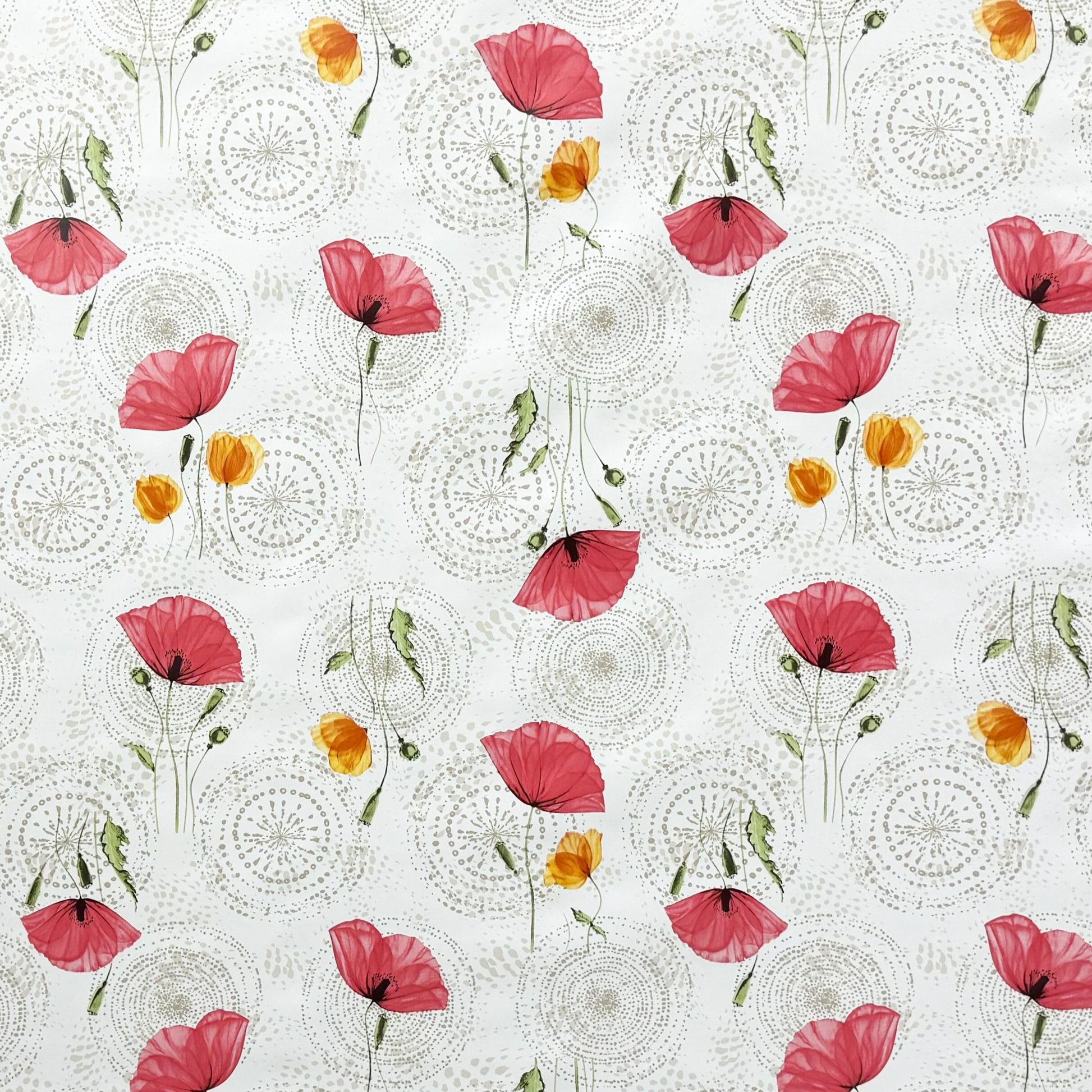Wachstuch Tischdecke Mohnblumen