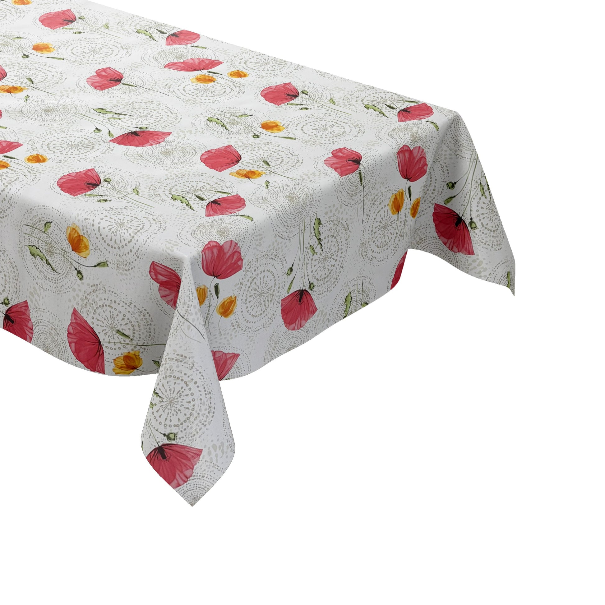 Wachstuch Tischdecke Mohnblumen