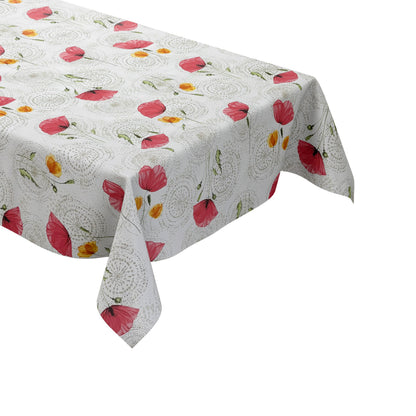 Wachstuch Tischdecke Mohnblumen
