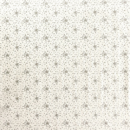 Wachstuch Tischdecke Sterne silber