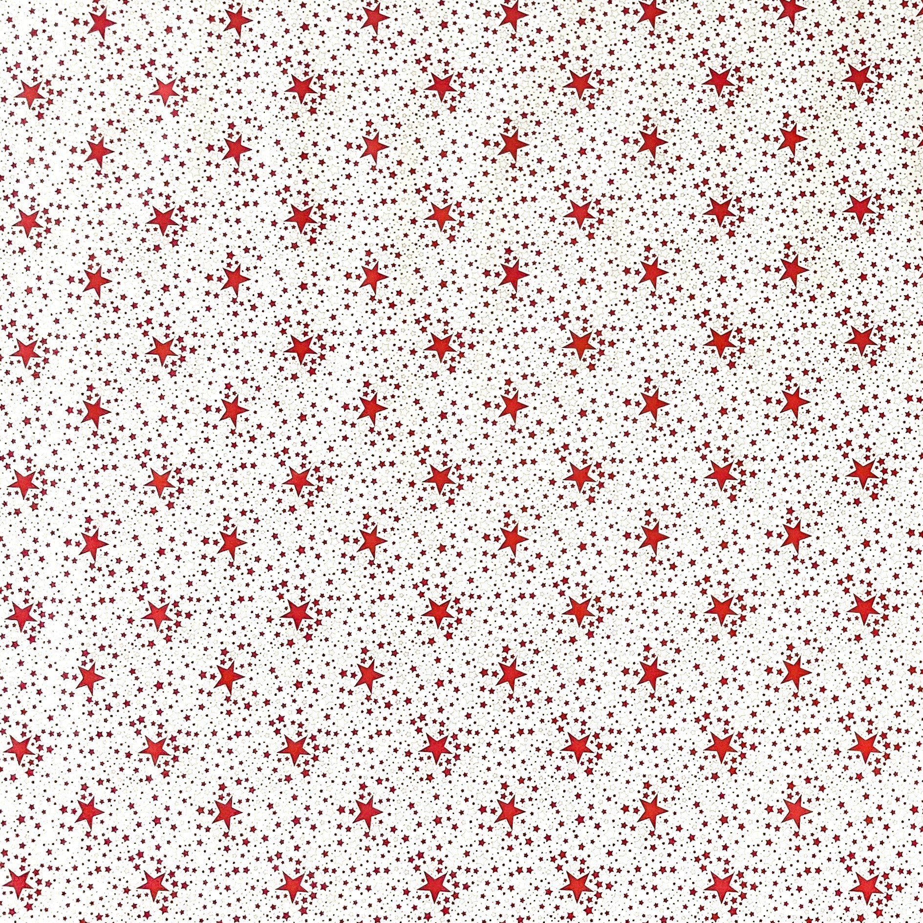 Wachstuch Tischdecke rote Sterne 