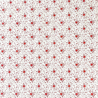 Wachstuch Tischdecke rote Sterne 