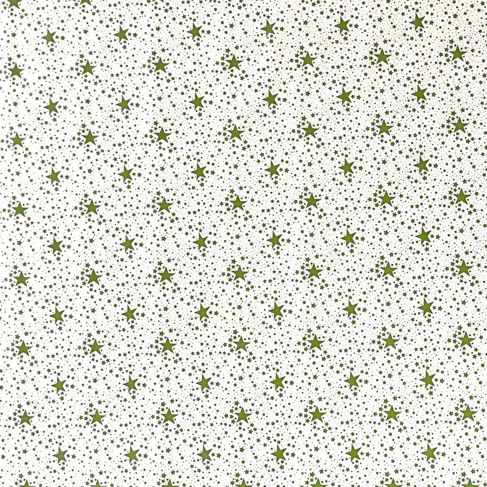 Wachstuch Tischdecke grüne Sterne