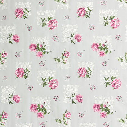 Wachstuch Tischdecke Rosen hellgrau