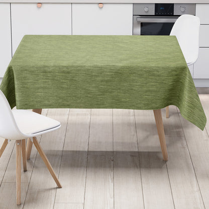 Rouleau de toile cirée aspect lin gaufré P733-5 vert uni uni