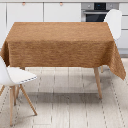 Wachstuch Rollenware Leinenoptik geprägt P733-6 orange terrakotta uni einfarbig