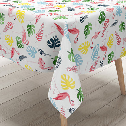 Wachstuch Tischdecke Flamingo