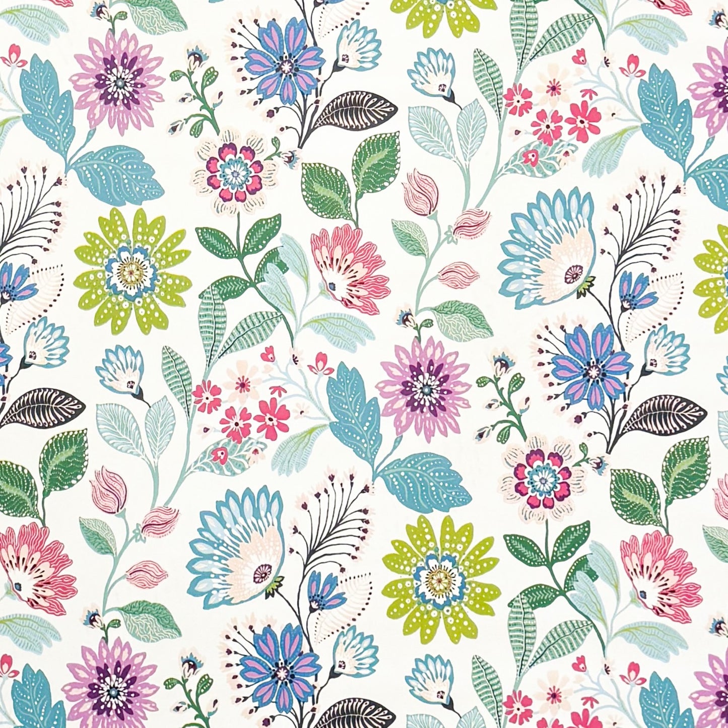 Wachstuch Tischdecke bunte Blumen Blüten