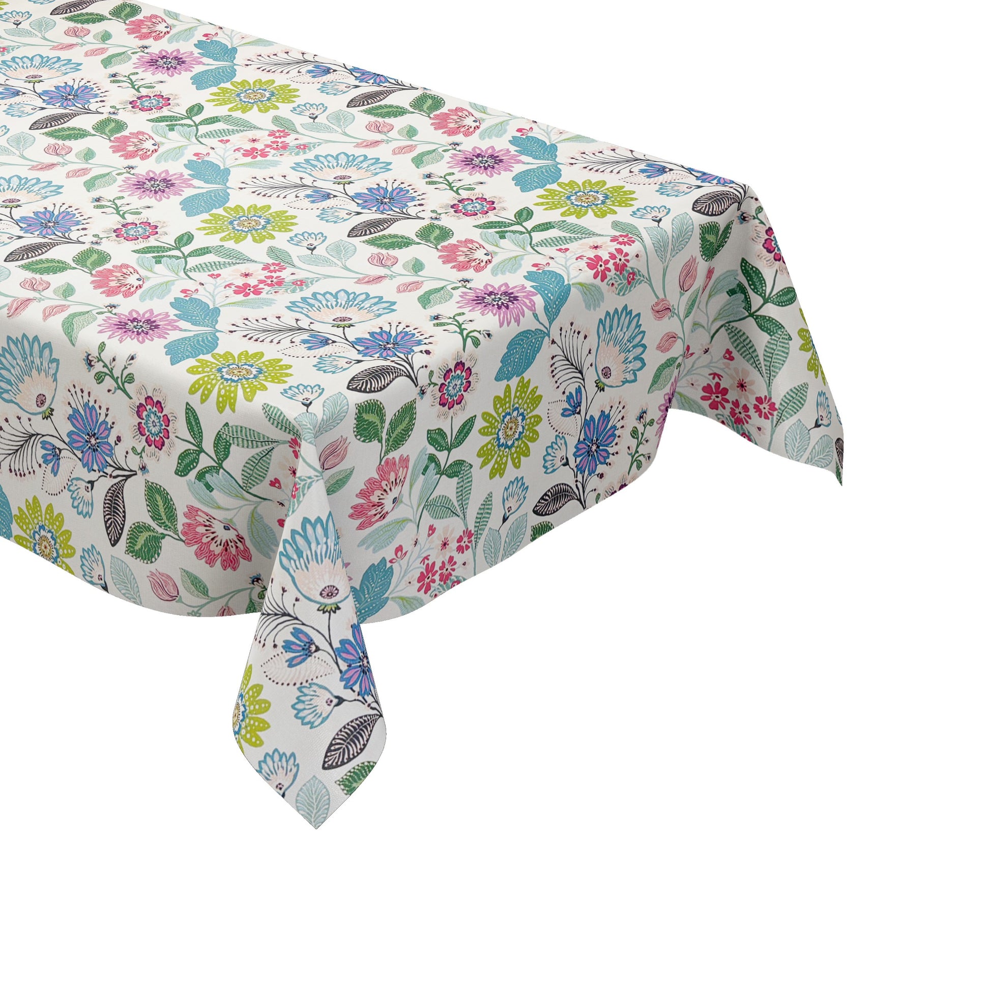 Wachstuch Tischdecke bunte Blumen Blüten
