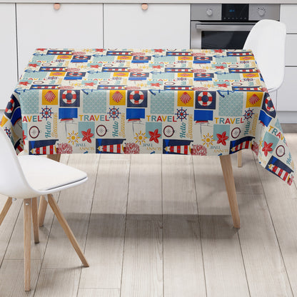 Wachstuch Tischdecke maritim