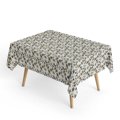 Jacquard tablecloth made of coated cotton with stain protection PESCADO fish maritime square round oval