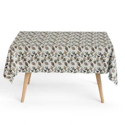 Jacquard tablecloth made of coated cotton with stain protection PESCADO fish maritime square round oval
