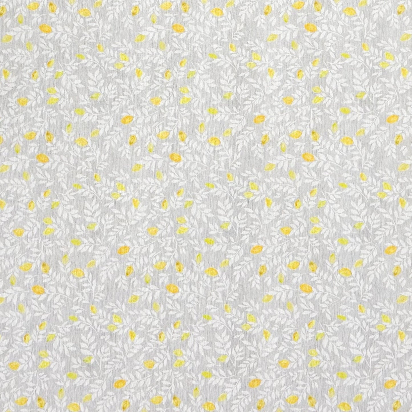 Jacquard Tischdecke aus beschichteter Baumwolle mit Fleckenschutz PETIT CITRON hellgrau Zitronen eckig rund oval