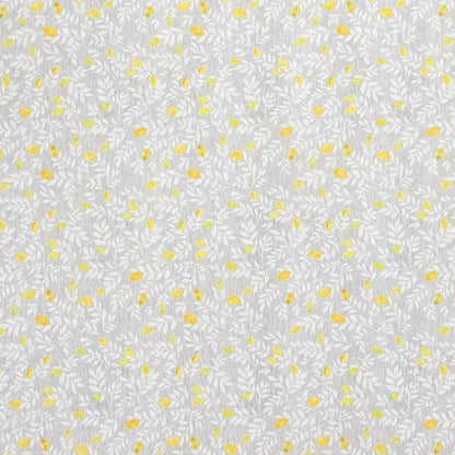 Jacquard Tischdecke aus beschichteter Baumwolle mit Fleckenschutz PETIT CITRON hellgrau Zitronen eckig rund oval