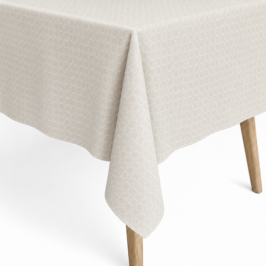 Jacqaurd Tuischdecke beschichtete Baumwolle eige gold geometrische formen